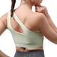 thumbnail image 5 of Ropa interior deportiva de dos piezas de un solo hombro para mujer, ropa interior de yoga para ejercicio, top corto sexy de soporte medio, 5 of 5