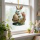 thumbnail image 3 of Decoraciones de Pascua para el Hogar Lindo Conejo Colgante Ornamento 2D Llavero Acrílico Plano Pequeño Colgante para el Coche Retrovisor Espejo O Mochila Pequeños Ornamentos de Pascua, 3 of 6