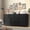 Black, variant on Winkalon Farmhouse 10 Drawer Dresser, 63" Long Dressers for Bedroom, Chest of Drawers Closet Organizers and Storage Clothes for Living Room, Hallway, Gray