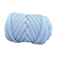 thumbnail image 4 of 250G Chunky Yarn Bulky Yarn Length 20M Crocheting Soft Jumbo Tubular Yarn Arm Knitting Yarn for Sweaters Hats Cushion Kids Crafts Cat Blue, 4 of 8