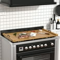 thumbnail image 3 of Happydeer Wooden Tray with Handles, Stove Top Cover Board with Non-slip Silicone Mats, Stove Top Cover for Electric and Gas Stove, Thickness 5.4cm/2.13", 3 of 7