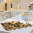 thumbnail image 6 of Yayeee Dish Drying Mat for Kitchen Counter 16"x18" Microfiber Absorbent Pad, Retro Abstract Eagle, 6 of 7