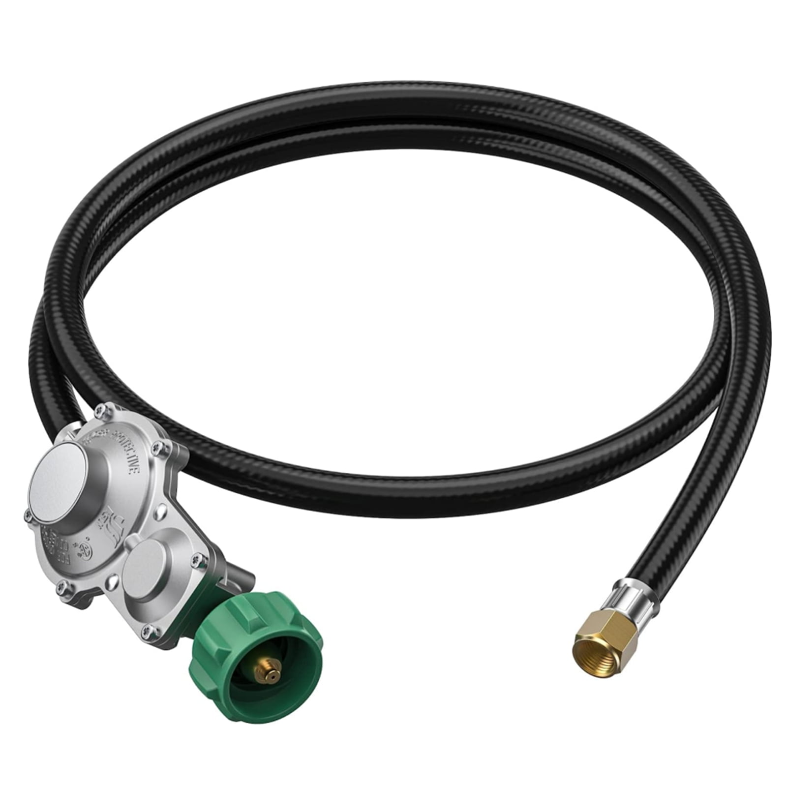 PatioGem 5FT Two Stage Propane Regulator Hose, RV Propane Regulator