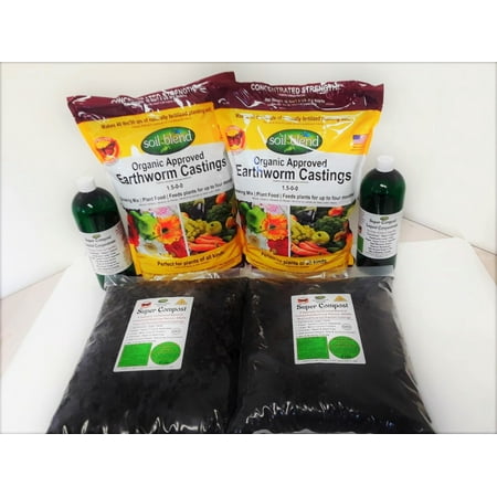 Master Gardeners Gro-Pak Includes everything you need for the very best Gardening experience. Certified Organic Worm Castings, Super Compost and Super Compost Liquid