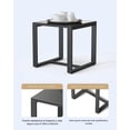 thumbnail image 4 of Juego de 3 muebles de porche, mecedora de patio, conjunto de bistró, sillas de ratán para exterior, conjunto de conversación con mesa de centro para porche, jardín, balcón, patio trasero y piscina, 4 of 9