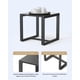 thumbnail image 4 of Juego de 3 muebles de porche, mecedora de patio, conjunto de bistró, sillas de ratán para exterior, conjunto de conversación con mesa de centro para porche, jardín, balcón, patio trasero y piscina, 4 of 9