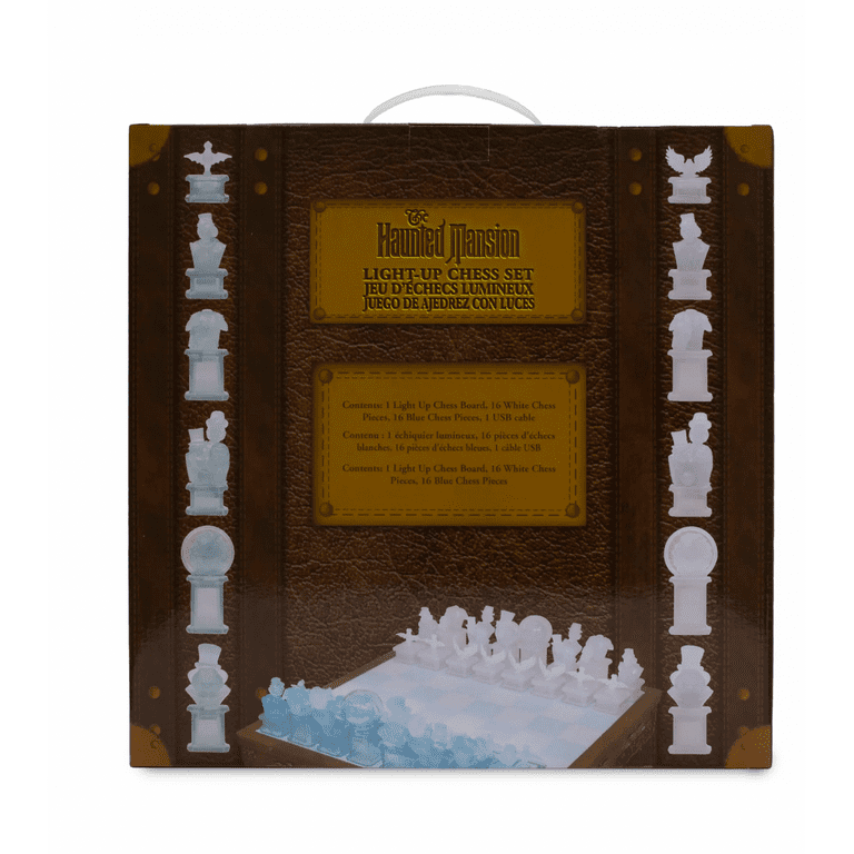 Disney Parks Haunted Mansion Light-Up Chess Set, New with
