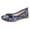 Blue, variant on Women's F𝗅a𝗍s Sandals Traditional Ethnic Slippers F𝗅oral Print Button Shoes Round Toe S𝗅ip On L𝗈afers Comfortable Casual Work Walking Sandles Lightweight Canvas Slides