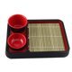 thumbnail image 5 of Platos de soba, bandeja práctica para aperitivos, plato de sushi para el hogar, cocina y restaurante. Cuadrado, 5 of 9