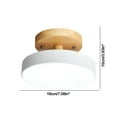 thumbnail image 3 of Gnmfd Corridor Ceiling Light LED Hallway Light Wooden Flush Mount Ceiling Lamp Modern Indoor Lights for Entrance Balcony Cloakroom Living Room Bedroom Lighting Fixtures for Home Decor, 3 of 6