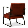 thumbnail image 2 of vidaXL Lounge Chair Brown Genuine Leather, 2 of 5