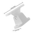 thumbnail image 2 of Minkissy 3Pcs White Nylon Rv Door Catch Kit T-Type Latch for Trailer Camper Door Retainer Holder, 2 of 8