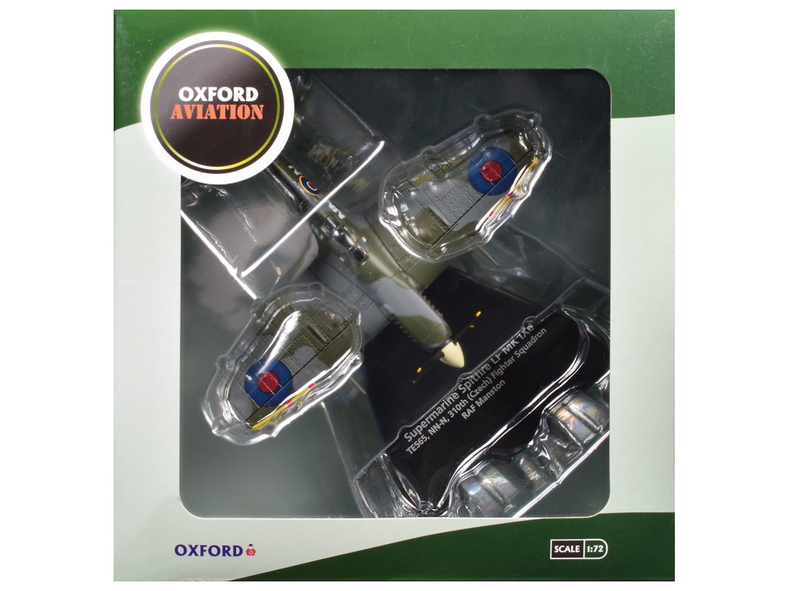 Supermarine Spitfire LF MK IXe Fighter Aircraft "Fighter Squadron, RAF Manston" 1/72 Diecast Model Car by Oxford Diecast