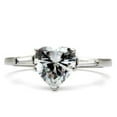 thumbnail image 3 of Women's Stainless Steel High polished CZ Clear 2.40(g) Engagement Ring, 3 of 5