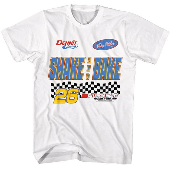 Talladega Nights Shake and Bake Men's T Shirt (White, AdultXL)