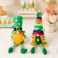 thumbnail image 5 of Classic St Patrick's Day Gnome Decorations,Green Irish Scandinavian Tomte Gnome Ornaments,Mr and Mrs Green Buffalo Check Plaid Handmake Plush Elf,Home Table Shelf Centerpiece Festival Decor, 5 of 7