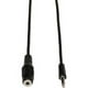 Eaton Tripp Lite Series Audio Stereo 6 ft 3.5mm Mini Extension Cable for Speakers and Headphones (M/F), (1.83 M) - Câble d'extension audio - mini-phone stéréo 3,5 mm mâle à mini-phone stéréo 3,5 mm femelle - 6 pieds - noir - Moulé – image 3 sur 6