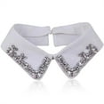 thumbnail image 1 of Jumpingount Cuello falso respetuoso con la piel, corbata de moda para mujer, cuello desmontable, blusa con solapa tridimensional, accesorio de ropa Accesorio para el cabello Blanco Jumpingount AP011642-02, 1 of 6
