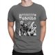 thumbnail image 5 of Camiseta para hombre con diseño de portada de cómic "Namel Ghoul InRed", de algodón vintage en tinta negra, de manga corta, con banda., 5 of 7