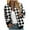 Black, variant on Womens Coats And Jackets Womens Jackets Trendy Women's Casual Temperament Fashion Stand Collar With Pocket Zipper Jacket Printed Long Sleeve Casual Jacket