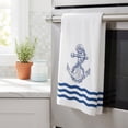 thumbnail image 7 of Hometravel Summer Nautical-Style Polyester Hand Towels, Quick Dry Kitchen Hand Towel Set, Anchor Print Decorative Towel for Guest Bath, Powder Room, Lake House, 7 of 7