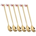 thumbnail image 1 of Cucharas de Feliz Navidad, vajilla de fiesta de Navidad, adornos navideños para el hogar, decoración de mesa, 6 piezas, 2024, 2023, 1 of 4