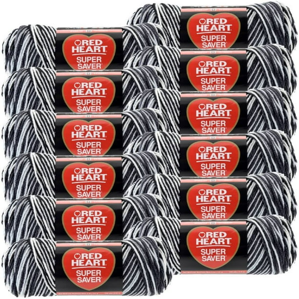Red Heart Super Saver Yarn 12/PkZebra