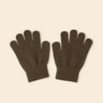 thumbnail image 2 of Gloves Kids Fall Winter Unisex Kids Full Fingered Warm Gloves Solid Color Soft Five Finger Handwear for Boys and Girls Toddlers Outdoor Play Toddler Girl Gloves Coffee 4 Years-8 Years, 2 of 4