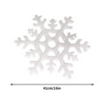 thumbnail image 5 of 5pc Snowflake Christmas Decorations,3D Large Snowflakes Garland Hanging Snow Flakes,Snowflake Garland for White Christmas Decorations,Christmas Winter Wonderland Home New Year Party Decorations, 5 of 9