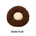 thumbnail image 3 of 90% off Clearance Sale Solid Color Floor Pillow Cushion Set of 1 Round Seat Cushions for Outdoor Chairs Living Room Sofa Balcony Meditation Yoga Tatami Seating Cushion 20 Inch White, 3 of 4