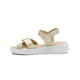 thumbnail image 2 of Sandalia Para Dama Plataforma Suela Blanca Super Comodas plateado 23, 2 of 7