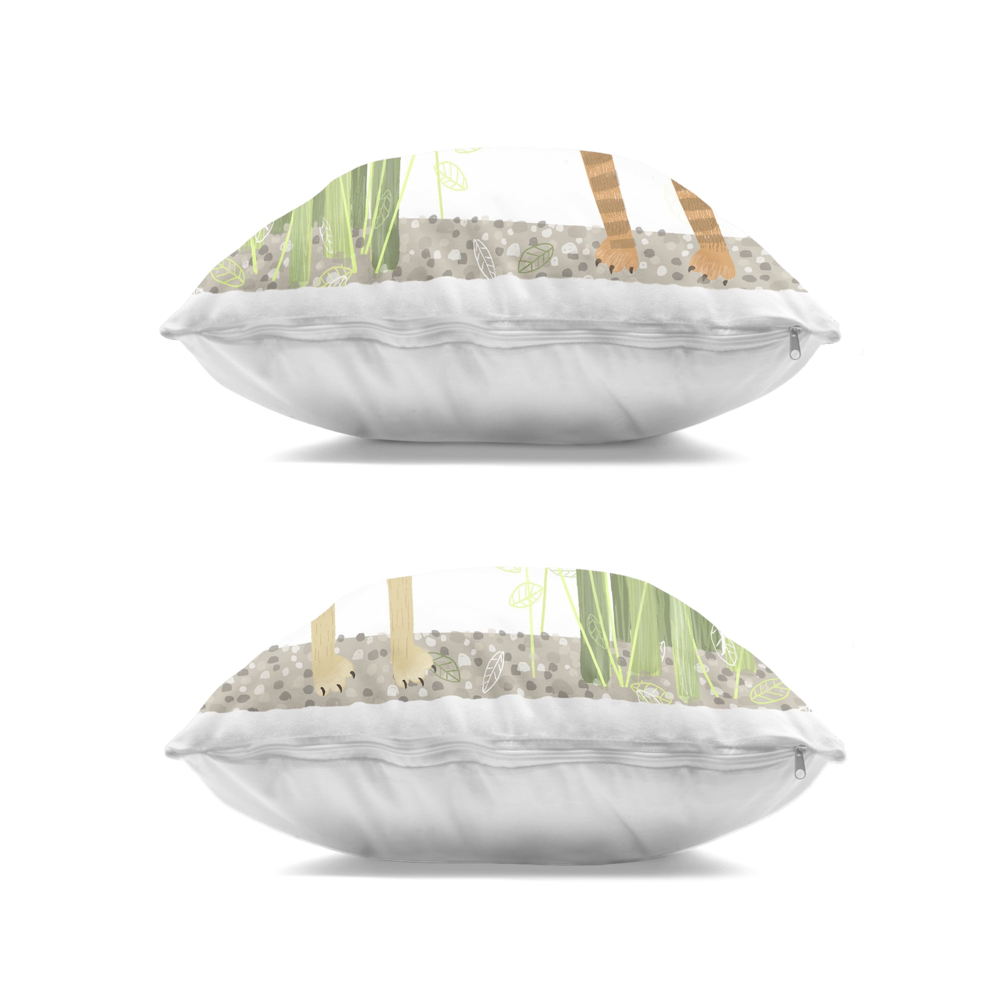 Stupell Industries Bamboo Trees & Animals 2 Piece Decorative Printed Throw Pillow Set, design by Carla Daly, 18 x 7 x 18
