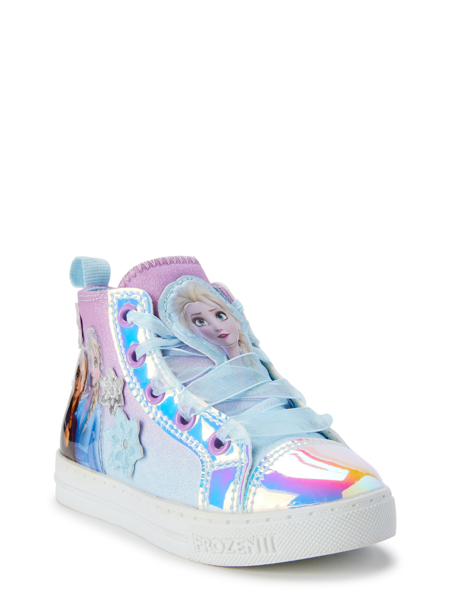 Disney Frozen Elsa Anna High-Top Shoes sneakers Toddler/Youth Blue/Pink