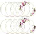 thumbnail image 1 of Aros florales de metal dorado Timcorr 13 pulgadas, 1 of 6