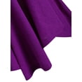 thumbnail image 3 of Rosegal Plus Size Floral Embroidered Two Tone Handkerchief Knitwear Black 4X, 3 of 4