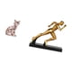 thumbnail image 5 of Figura de escritorio,Estatua de gato en estante,escritorio,oficina,decoración del hogar,Estatua del corredor,Estatua de corredor,escultura de arte abstracto,figura,Figura de personaje, 5 of 8