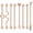 Rose Gold, variant on 8pcs 14G Industrial Barbell Surgical Steel Cartilage Earrings Piercing Jewelry-Silver