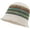 Colorful Stripes Beige, variant on Women Knitted Crochet Bucket Hat White Red Cute Floral Fisherman Cap Foldable Casual Boho Beanies Caps