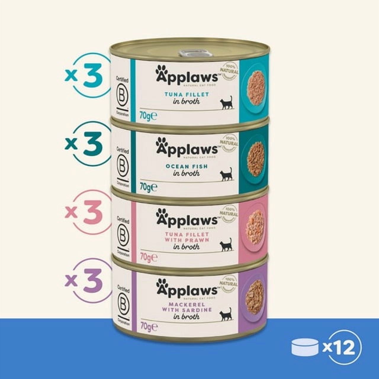 Applaws Cat Food Fish Deluxe Select  (12Pk) 70g 1 Case