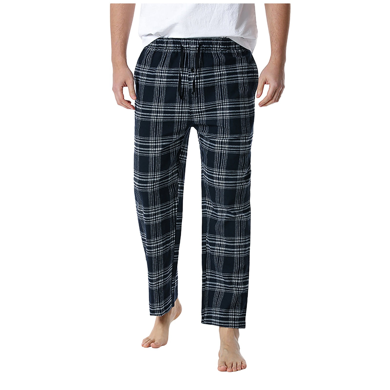 Mens cotton pajama pants with pockets hotsell