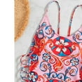 thumbnail image 3 of sweethay Traje de baño de las mujeres Flaco Vintage Bohemio Étnico Traje de baño Señora Bach Traje de baño de vacaciones Natación Verano Ropa de Ropa interior S sweethay AP010464-01, 3 of 6