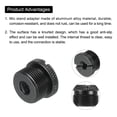 thumbnail image 4 of Uxcell Mic Stand Adapter 1/4 Female to 5/8 Male Aluminum Alloy Mic Screw Adapter for Microphone Tripod Stand Black, 4 of 6