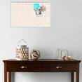 thumbnail image 3 of PinPix 28x18 Custom Cork Bulletin Board Peach White Poster Board Has a Fabric Style Canvas Finish, Framed in Peach White, by ArtToFrames (PinPix-1874), 3 of 5