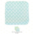 thumbnail image 2 of Spasilk Baby Washcloth Wipes Set for Newborns and Infants, Terry Bathtime Essentials, Pack of 10, Green Diamonds, 2 of 6