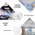 thumbnail image 5 of Vintage Cream Fluorescent Light Covers, Farmhouse Retro Beige Solid Color Magnetic Light Covers for Ceiling Lights, Fluorescent Ceiling Shade Filters for Classroom Bedroom Office 4x2Ft x 4PCS, 5 of 8