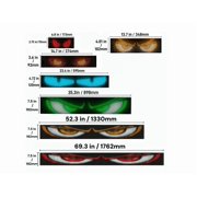 2pc-7*17.3cm Truck-specific Magic Eye LED screen truck headlights Truck dynamic advertising soft screen lights