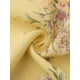thumbnail image 5 of Vestido de gasa floral con volantes y cuello en V, sin mangas, con lazo, por encima de la rodilla, corte A, XL, amarillo claro, 5 of 6