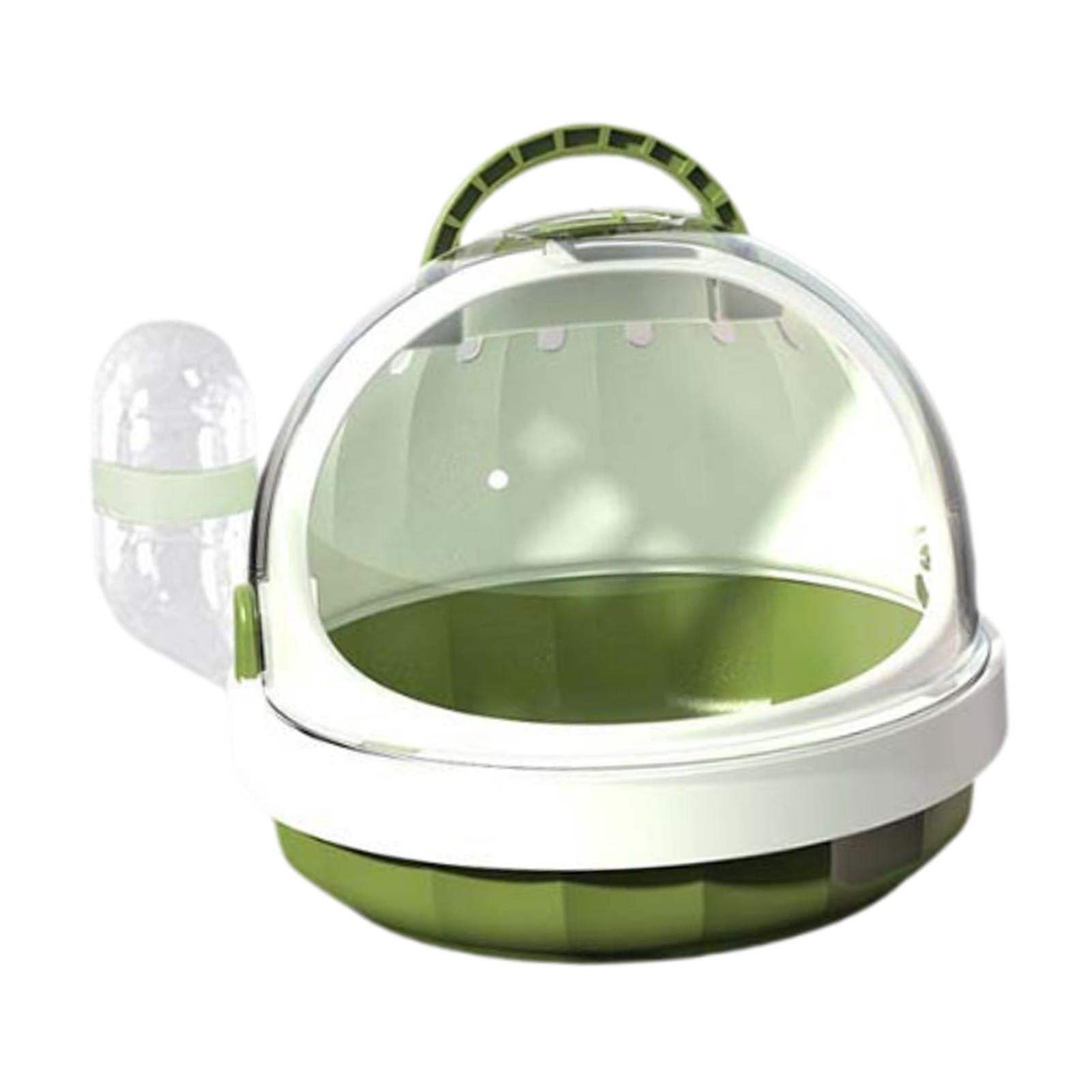 FITYLE Hamster Carrier Cage with Water Bottle Habitat Hamster Travel Carrier Pet Outgoing Cage for Chinchilla Hedgehog Dwarf Hamster green