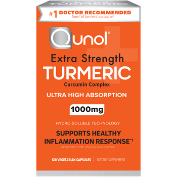 Qunol Turmeric Curcumin s (120 Count) with Ultra High Absorption, 1000mg Joint Support al Supplement
