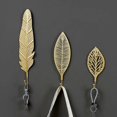 thumbnail image 1 of SZTXJ Adhesive Hook, 5 Pieces Wall Hook Leaves Cast Iron Decorative Wall Hooks Curtain TieBacks Wall Hooks for Wall Hook Metal Hat Hook Coat Hook, 1 of 5